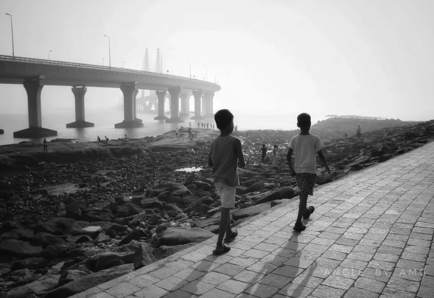 Two Boys, Bandra — Documentary photograph by Arjun M G (Arjun Gangadharan Madathumpadi), Mumbai, India