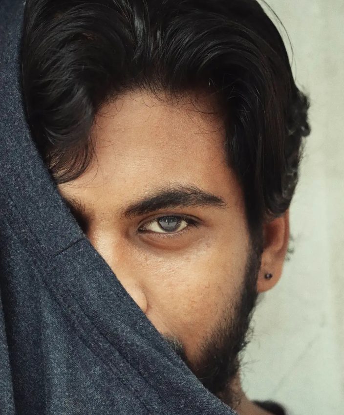 One Eye Open — Portrait photograph by Arjun M G (Arjun Gangadharan Madathumpadi), Mumbai, India